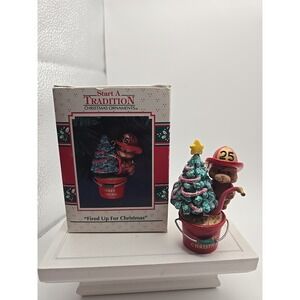 Enesco 1992 Start A Tradition Series Fired Up For Christmas Fireman Bear‎
